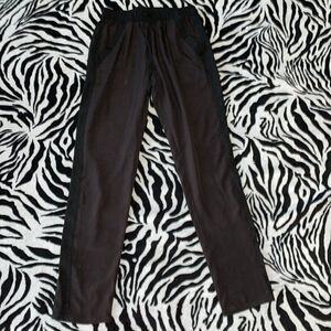 BCBGeneration black cheetah print trouser skinny straight dress pants size xxs